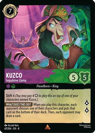 Kuzco - Impulsive Llama (67/204) - Reign of Jafar