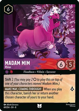 Madam Mim - Rhino (69/204) - Reign of Jafar Cold Foil