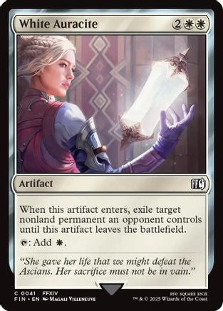 White Auracite (FIN-041) - FINAL FANTASY Foil - Golden Apple Comics