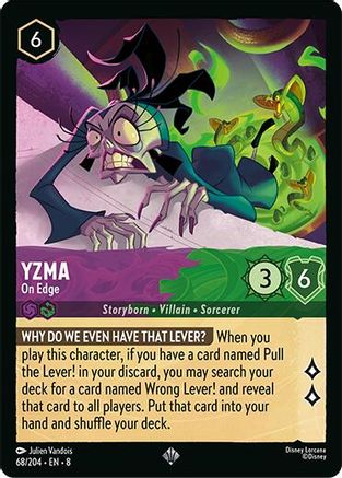 Yzma - On Edge (68/204) - Reign of Jafar Cold Foil