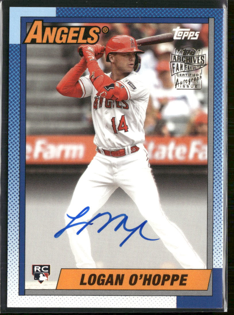 2023 Topps Archives Fan Favorites Autographs Logan O'Hoppe Auto #90FF-