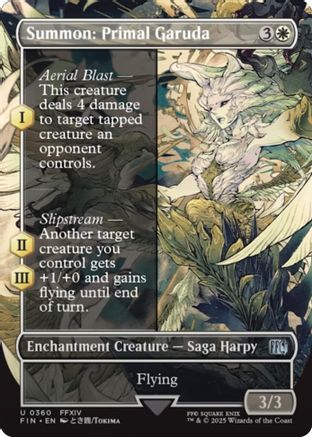 Summon: Primal Garuda (FIN-360) - FINAL FANTASY: (enchantment) (Borderless) - Golden Apple Comics