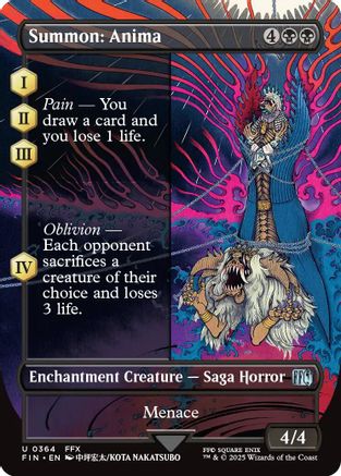 Summon: Anima (FIN-364) - FINAL FANTASY: (enchantment) (Borderless) - Golden Apple Comics