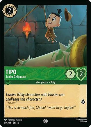 Tipo - Junior Chipmunk (89/204) - Reign of Jafar Cold Foil