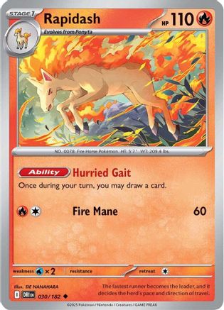 Rapidash 030/182 - SV10 Destined Rivals