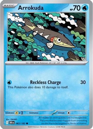Arrokuda 062 - SV10 Destined Rivals Reverse Holofoil