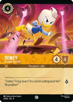Dewey - Lovable Showoff (Foil) (2/204) - Reign of Jafar Cold Foil
