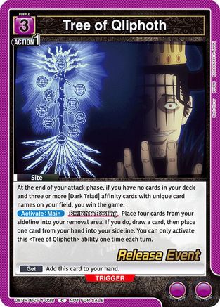 Tree of Qliphoth (UEPR/BCV-1-028) - UE08BT Black Clover Release Event Cards