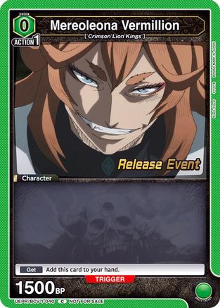 Mereoleona Vermillion (040) (UEPR/BCV-1-040) - UE08BT Black Clover Release Event Cards