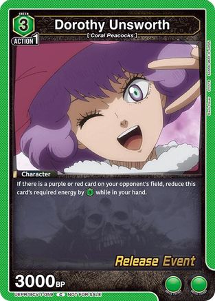 Dorothy Unsworth (UEPR/BCV-1-059) - UE08BT Black Clover Release Event Cards