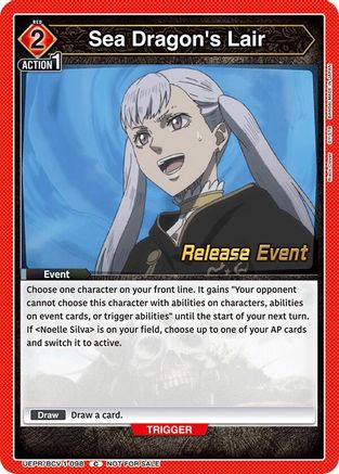 Sea Dragon's Lair (UEPR/BCV-1-098) - UE08BT Black Clover Release Event Cards