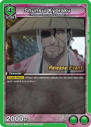 Shunsui Kyoraku (UEPR/BLC-2-063) - UEX01BT BLEACH ThousandYear Blood War Vol2 Release Event Cards