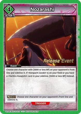 Nozarashi (UEPR/BLC-2-073) - UEX01BT BLEACH ThousandYear Blood War Vol2 Release Event Cards