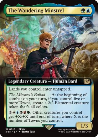 The Wandering Minstrel (FIN-515) - FINAL FANTASY: (Extended Art) Foil - Golden Apple Comics
