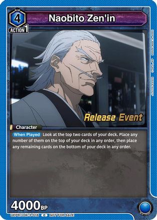 Naobito Zen'in (UEPR/JJK-3-016) - UEX02BT Jujutsu Kaisen Vol2 Release Event Cards