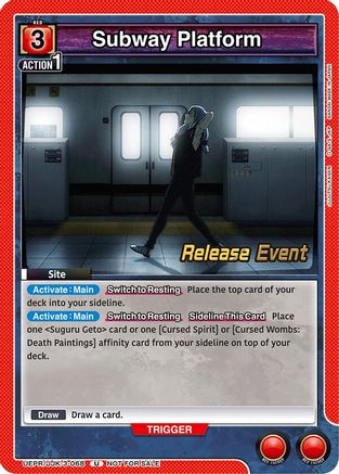 Subway Platform (UEPR/JJK-3-068) - UEX02BT Jujutsu Kaisen Vol2 Release Event Cards