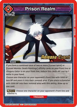 Prison Realm (UEPR/JJK-3-070) - UEX02BT Jujutsu Kaisen Vol2 Release Event Cards