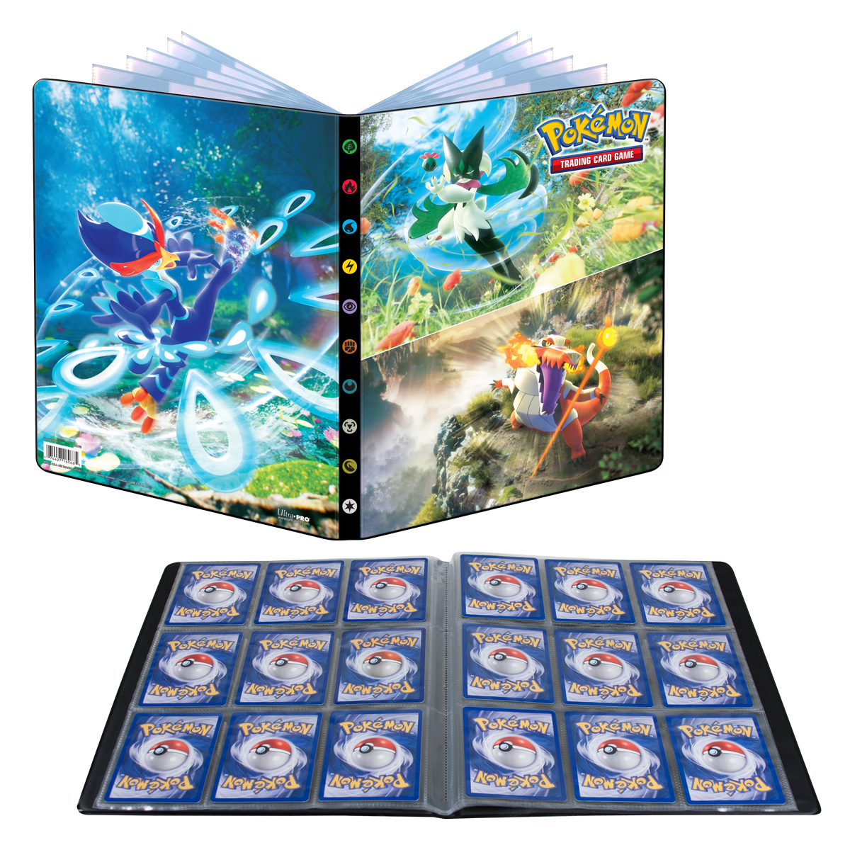 Ultra PRO: 9-Pocket Portfolio - Pokemon (Scarlet & Violet - Skeledirge, Meowscarada, and Quaquaval)
