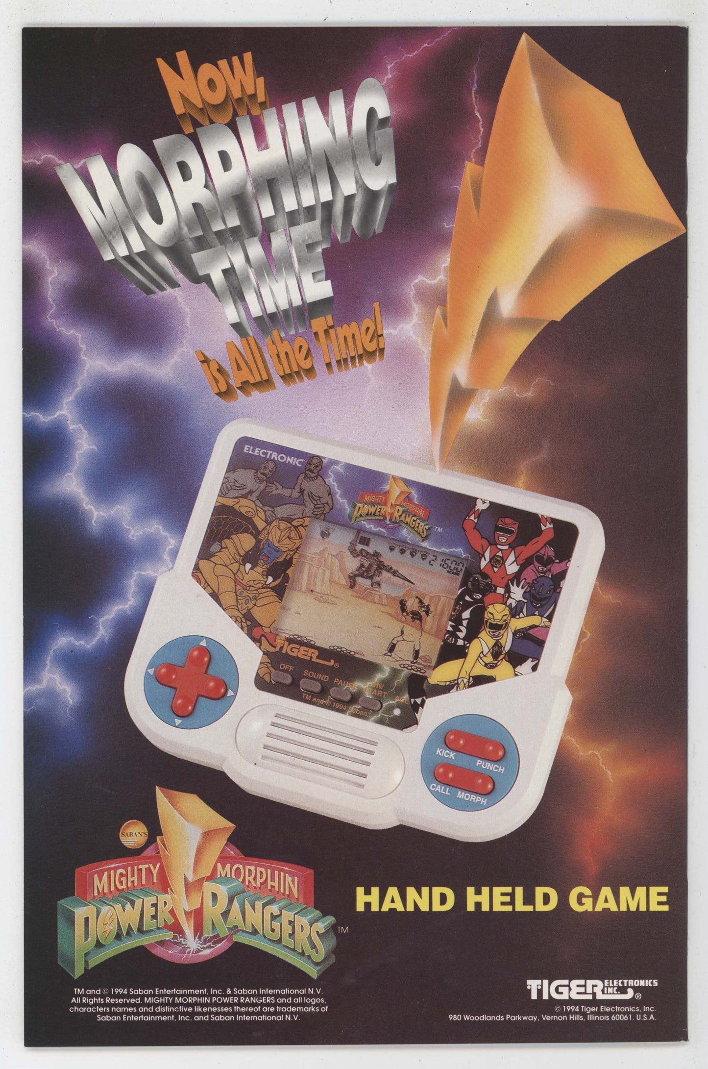 Mighty Morphin Power Rangers 1 Hamlition 1994 NM Saban Trading Card Insert - Golden Apple Comics