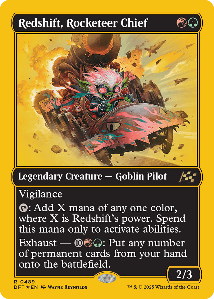 Redshift, Rocketeer Chief (DFT-489) - Aetherdrift Foil