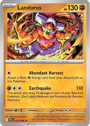 Landorus 053/086 - SV Black Bolt Holofoil