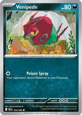 Venipede 054/086 - SV Black Bolt