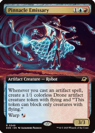 Pinnacle Emissary (Extended Art) (EOE-349) - Edge of Eternities Foil