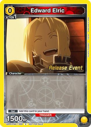 Edward Elric (009) (UEPR/FMA-1-009) - UE09BT FULLMETAL ALCHEMIST Release Event Cards