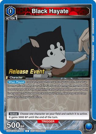 Black Hayate (UEPR/FMA-1-044) - UE09BT FULLMETAL ALCHEMIST Release Event Cards