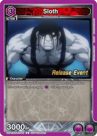 Sloth (UEPR/FMA-1-083) - UE09BT FULLMETAL ALCHEMIST Release Event Cards
