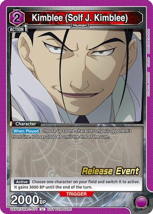 Kimblee (Solf J. Kimblee) (071) (UEPR/FMA-1-071) - UE09BT FULLMETAL ALCHEMIST Release Event Cards