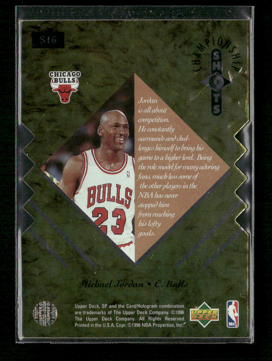 1995-96 SP Championship Championship Shots Michael Jordan #S16