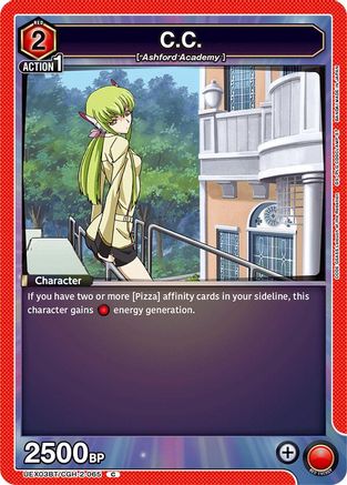 C.C. (065) (Box Topper Foil) (UEX03BT/CGH-2-065) - UEX03BT CODE GEASS Lelouch of the Rebellion Vol2 Foil