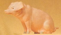 Preiser 47047 1/25 Scale Domestic Animal - Pig Sitting - Golden Apple Comics