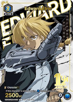 Edward Elric (039) (Gold) (UEPR/FMA-1-039) - Union Arena Promotion Cards Foil
