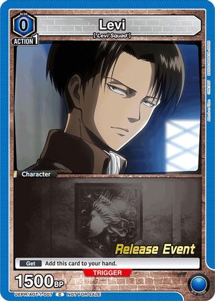 Levi (007) (UEPR/AOT-1-007) - UE10BT Attack on Titan Release Event Cards