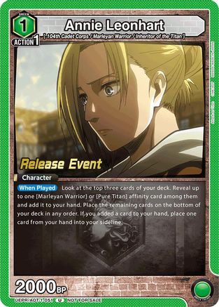 Annie Leonhart (051) (UEPR/AOT-1-051) - UE10BT Attack on Titan Release Event Cards