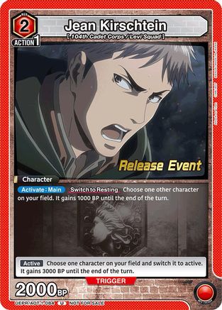 Jean Kirschtein (084) (UEPR/AOT-1-084) - UE10BT Attack on Titan Release Event Cards