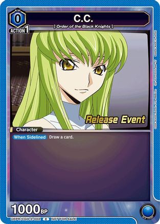 C.C. (002) (UEPR/CGH-2-002) - UEX03BT CODE GEASS Lelouch of the Rebellion Vol2 Release Event Cards