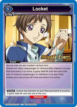 Locket (UEPR/CGH-2-037) - UEX03BT CODE GEASS Lelouch of the Rebellion Vol2 Release Event Cards