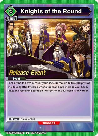 Knights of the Round (UEPR/CGH-2-061) - UEX03BT CODE GEASS Lelouch of the Rebellion Vol2 Release Event Cards