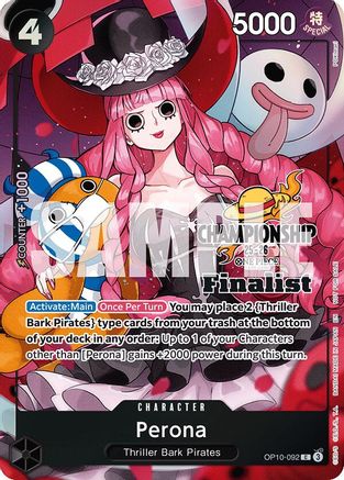 Perona (CS 25-26 Finalist Card Set 1) (OP10-092) - One Piece Promotion Cards Foil - Golden Apple Comics