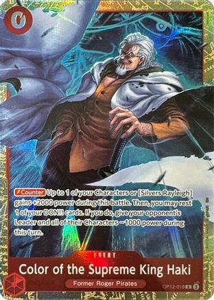 Color of the Supreme King Haki (Premium Card Collection -6 assort vol.1-) (OP12-018) - One Piece Promotion Cards Foil - Golden Apple Comics