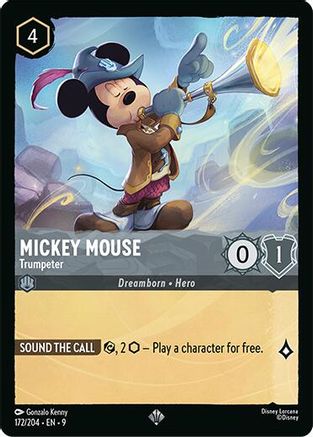 Mickey Mouse - Trumpeter (172/204) - Fabled