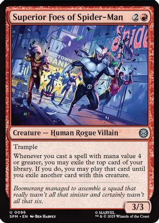 Superior Foes of Spider-Man (SPM-096) - Marvel's Spider-Man Foil