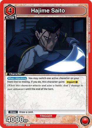 Hajime Saito (102) (UE11ST/RNK-1-102) - UE11ST Rurouni Kenshin Starter Deck