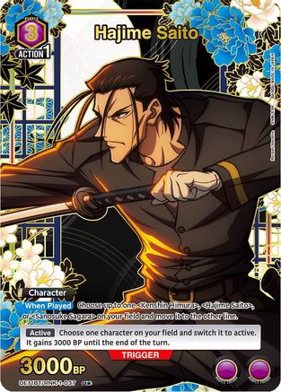 Hajime Saito (037) (U*) (UE11BT/RNK-1-037) - UE11BT Rurouni Kenshin Foil