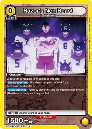 Razor's Nen Beast (UEX04BT/HTR-2-011) - UEX04BT HUNTER X HUNTER Vol2