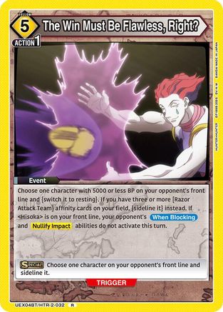 The Win Must Be Flawless, Right? (UEX04BT/HTR-2-032) - UEX04BT HUNTER X HUNTER Vol2 Foil