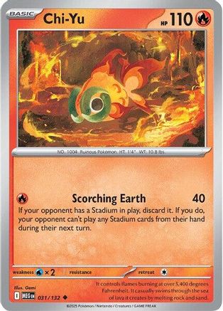 Chi-Yu 031 - ME01 Mega Evolution Reverse Holofoil